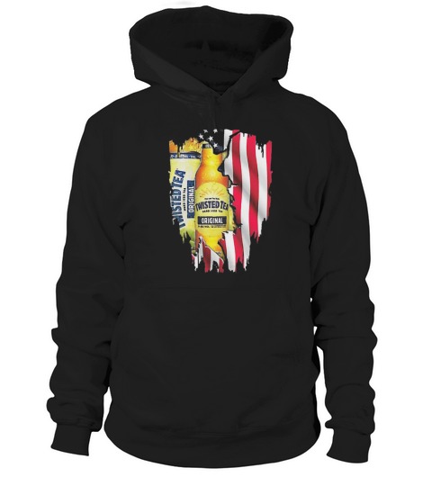 Twisted Tea inside American flag shirt Hoodie Unisex