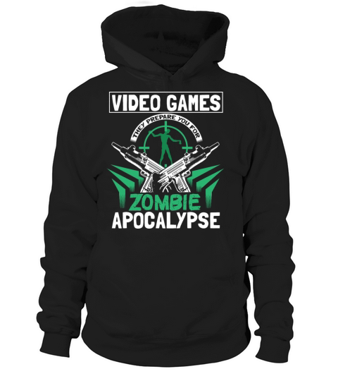 Zombie Apocalypse Gamer Saying Hoodie Unisex
