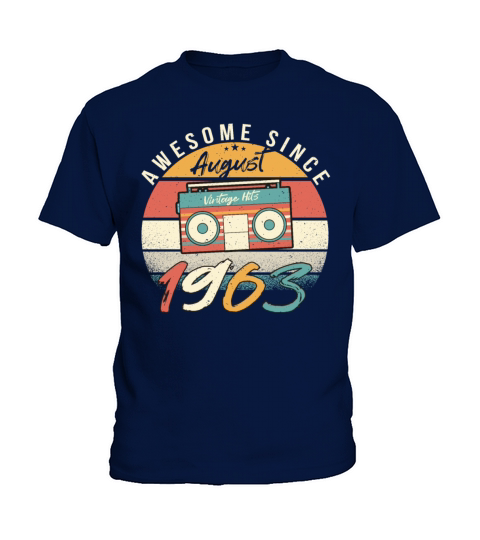 August 1963 Birthday Greeting Kids T-Shirt