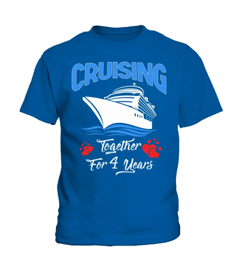 Cruising Together For 4 Years Anniversary Kids T-Shirt
