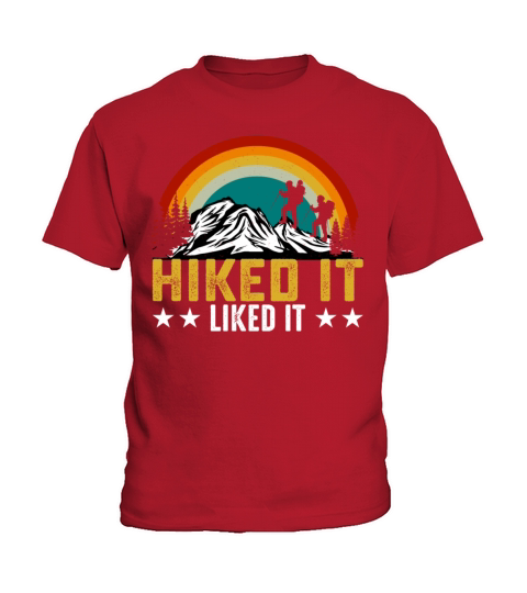 Hiked It Liked It Retro Vintage Style Mountains Kids T-Shirt