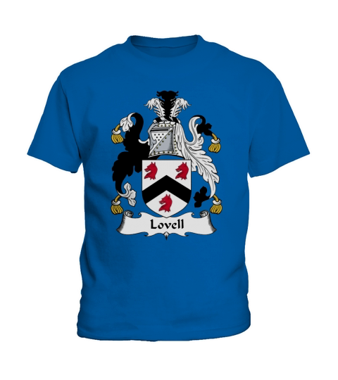 Lovell Family Crest British Family Crests Kids T-Shirt