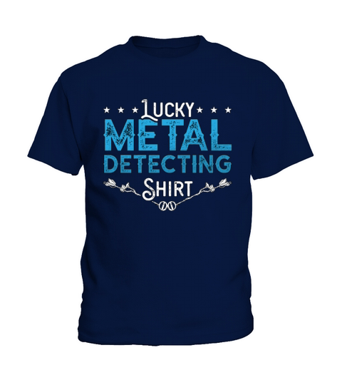 Lucky Metal Detecting Shirt Retro Dig Detectorist Kids T-Shirt