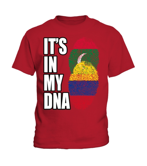 Maldivian And Colombian Mix Heritage DNA Flag Kids T-Shirt