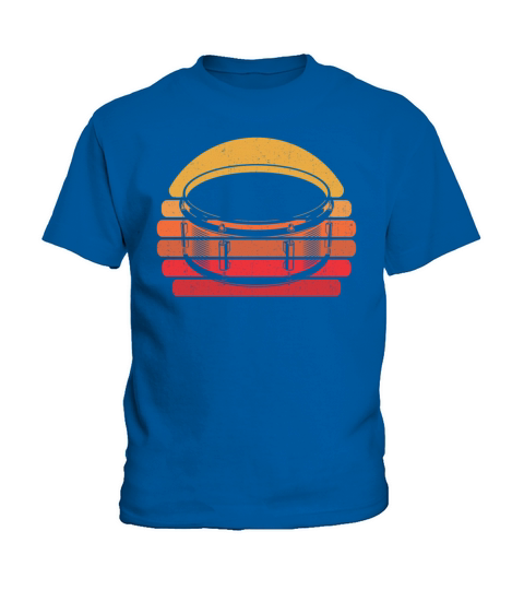 Retro Marching Band Drumming Snare Drum Kids T-Shirt