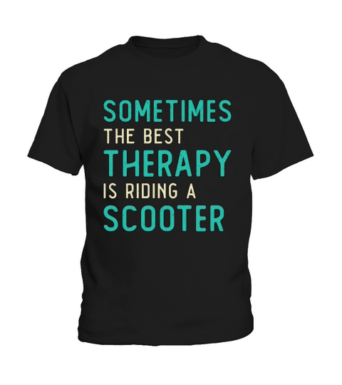 Scooter Driver Best Therapy Stunt Retro Vintage Kids T-Shirt