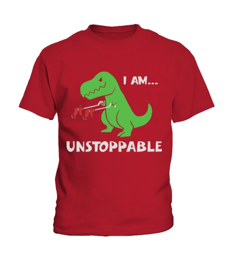 T-rex Dinosaur I Am Unstoppable T-shirt Xmas Kids T-Shirt