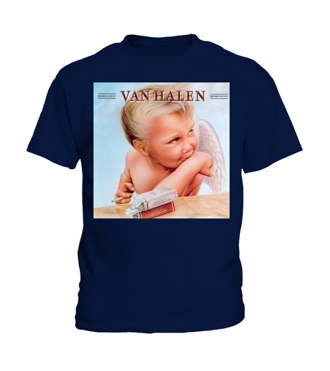 Van Halen Smooking Baby Cover Kids T-Shirt