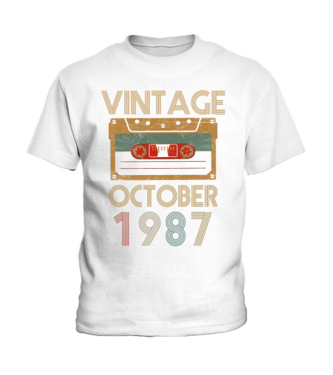 vintage october 1987 Kids T-Shirt