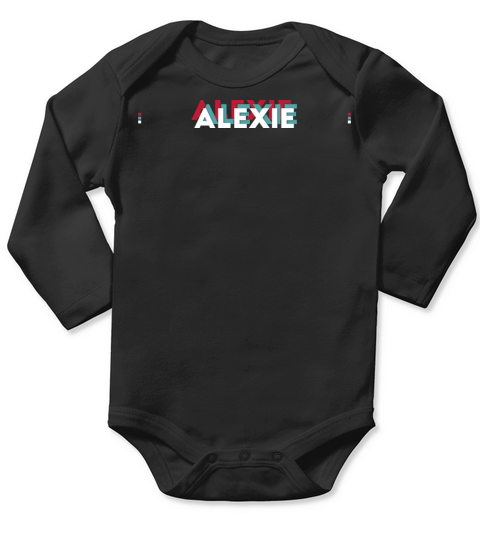 Alexie Name - Funny Name Alexie 80s theme Long Sleeve Baby One-Piece