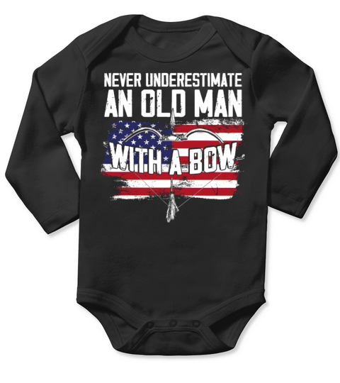 Archery Bow Archer Vintage Long Sleeve Baby One-Piece