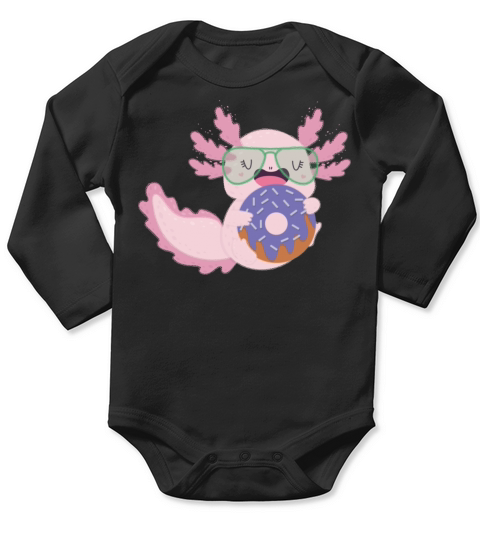 AXOLOTL DONUT Long Sleeve Baby One-Piece