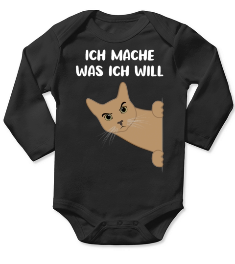 Cat Sassy Kitten Cat Funny Quote Gift Idea Long Sleeve Baby One-Piece