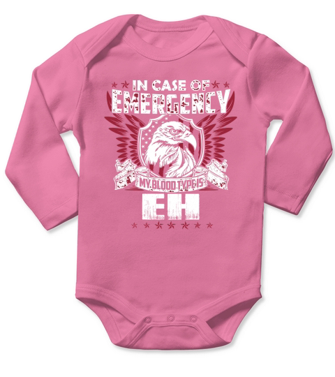 Funny Vintage Tshirt for EH Long Sleeve Baby One-Piece