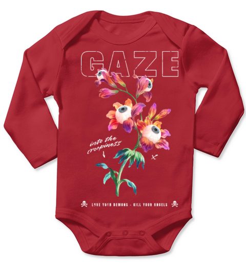 Gazw into the creepiness Gazw into the creepiness Long Sleeve Baby One-Piece