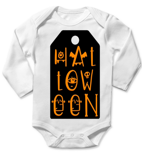 Halloween Gift Tags Printable Halloween 10 Long Sleeve Baby One-Piece