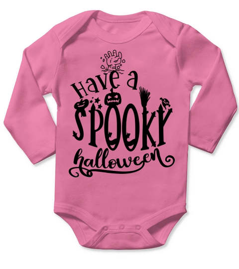 Have A Spooky Halloween Long Sleeve Baby One-Piece