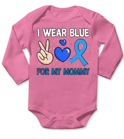 In November Blue For Mommy Diabetes Awareness Long Sleeve Baby One-Piece