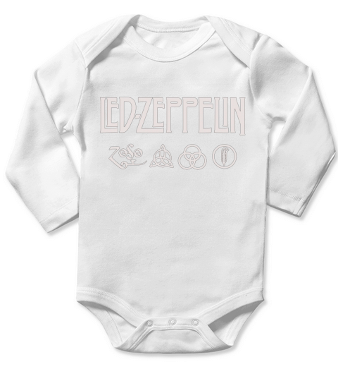 Led zeppelin Long Sleeve Baby One-Piece