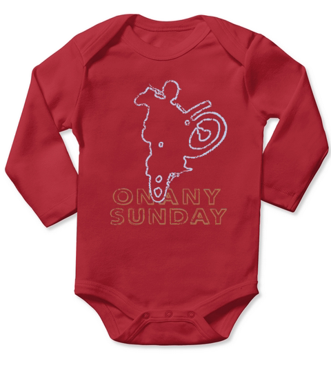 On Any Sunday Movie Long Sleeve Baby One-Piece