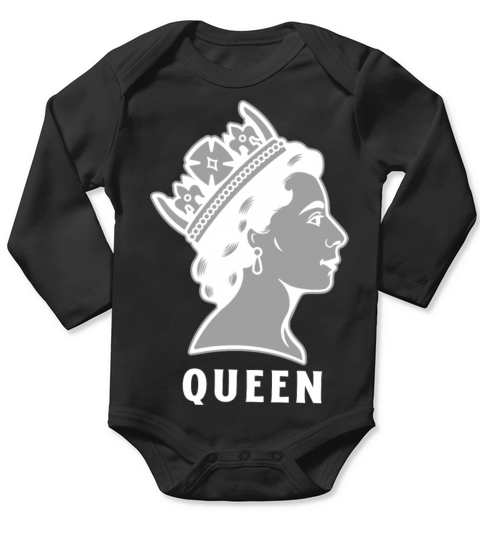 queen elizabeth Long Sleeve Baby One-Piece