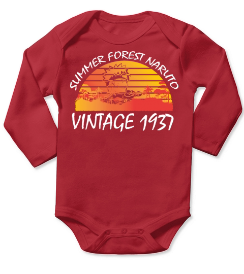 Summer Forest Vintage 1937 Long Sleeve Baby One-Piece