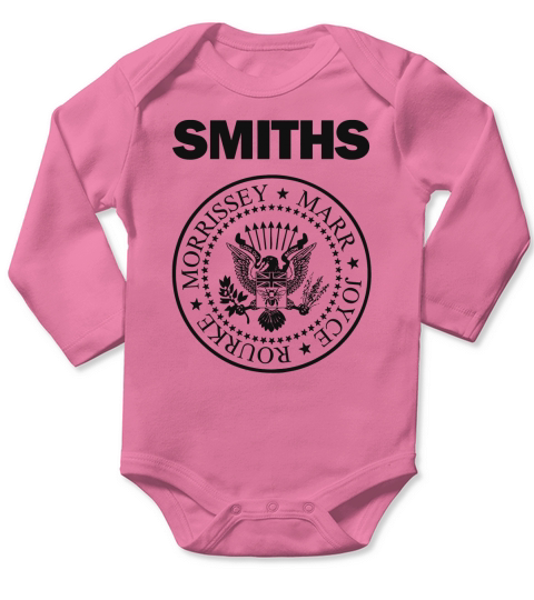 The Smiths Morrissey Crest Logo Long Sleeve Baby One-Piece