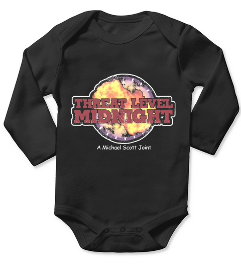 Threat Level Midnight T-Shirt Long Sleeve Baby One-Piece