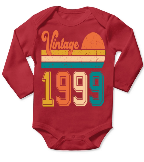Vintage 1999 birthday gift Long Sleeve Baby One-Piece