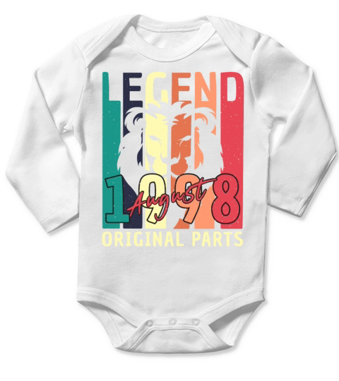 Year Of Construction August 1998 Long Sleeve Baby One-Piece