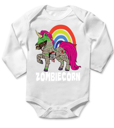 Zombie corn Zombie Unicorn Long Sleeve Baby One-Piece