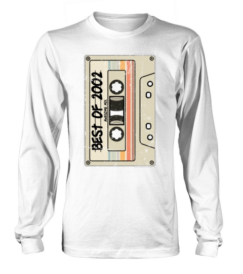 Best of 2002 Cassette Tape Birthday Long sleeved Unisex