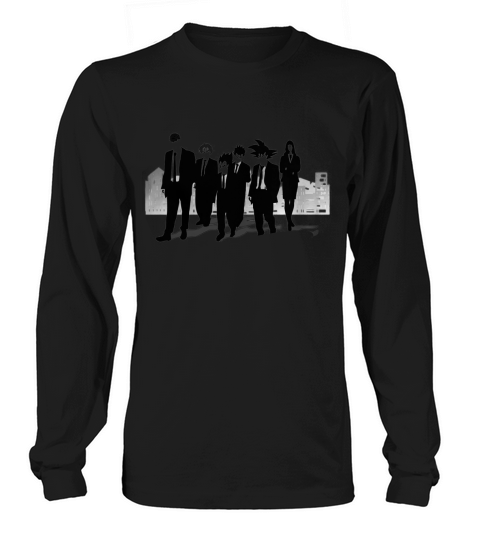 Dragon Ball Z Reservoir Dogs T-Shirt - Goku Krillin Vegeta Gohan Saiyan Mens Top Long sleeved Unisex