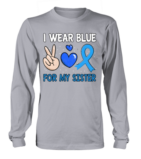 In November Blue For Sister Diabetes Awareness Long sleeved Unisex