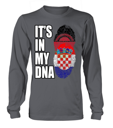Malawian And Croatian Mix Heritage DNA Flag Long sleeved Unisex