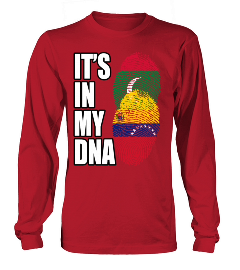 Maldivian And Venezuelan Mix Heritage DNA Flag Long sleeved Unisex