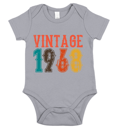 1968 Born Birthday Dad Vintage 1968 Short Sleeve Baby One-Piece