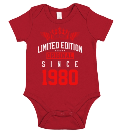1980 limited edition Short Sleeve Baby One-Piece