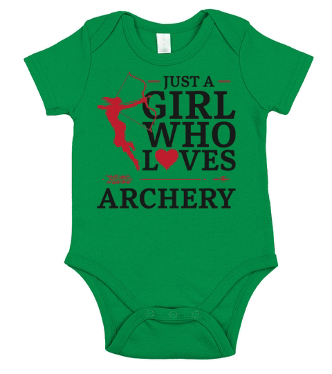 Archery Bow Archer Girl Vintage Short Sleeve Baby One-Piece