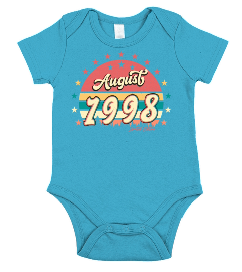 Best Birth Month August 1998 Short Sleeve Baby One-Piece