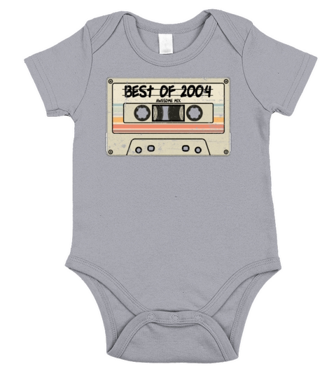 Best of 2004 Cassette Tape Birthday Short Sleeve Baby One-Piece