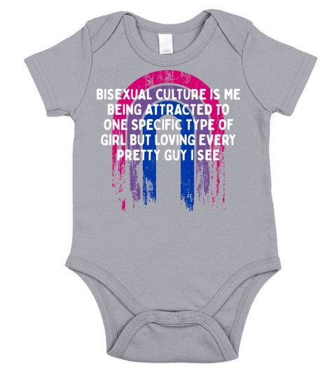 Bisexual is Being Attracted Bi LGBTQ Bi Pride Short Sleeve Baby One-Piece