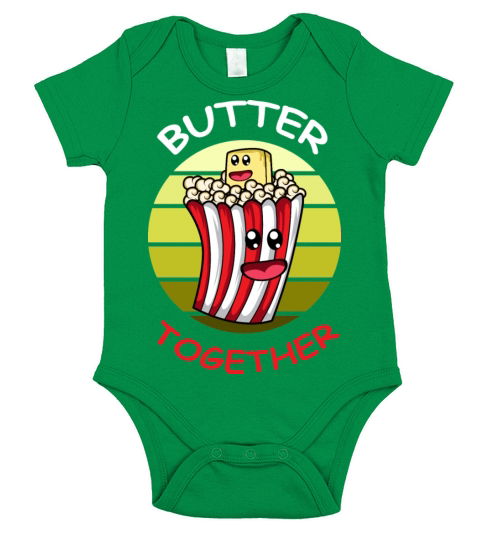 Butter together Boyfriend or Girlfriend Gift Short Sleeve Baby One-Piece