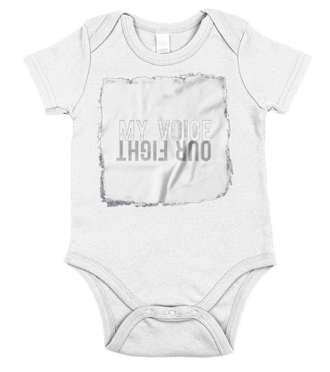 Daniel Gillies My Voice Our Fight Tee Short Sleeve Baby One-Piece