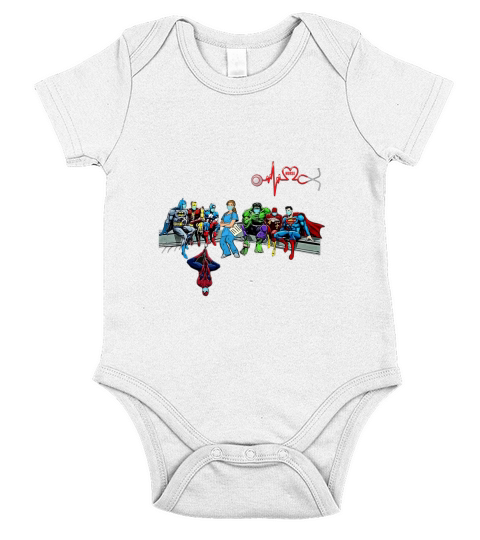 Doctor And Superheroes Nurse Healthcare Worker 2020 Short Sleeve Baby One-Piece