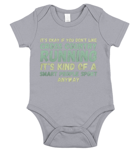 Funny Cross Country T-Shirt - Smart People Sport - XC Shirt Short Sleeve Baby One-Piece
