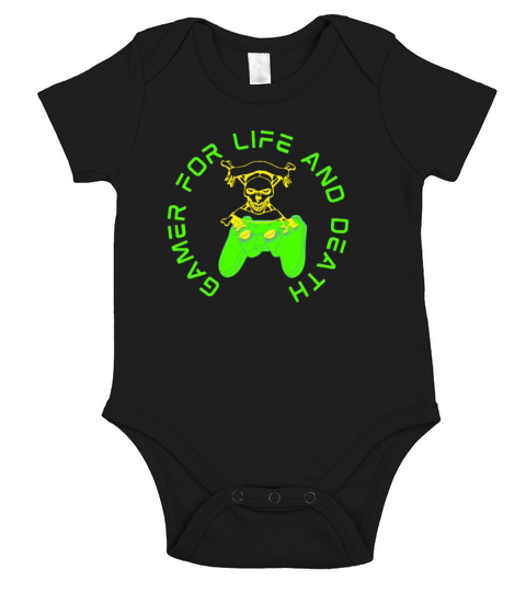 Gamer For Life And Death Short Sleeve Baby One-Piece
