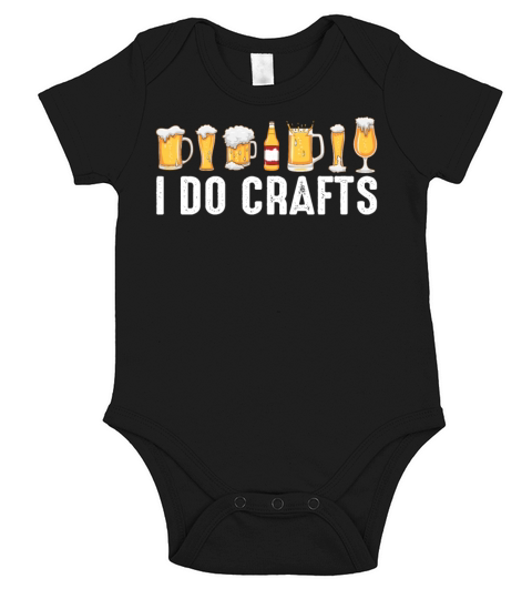 I Do Crafts Beer Drinking Short Sleeve Baby One-Piece