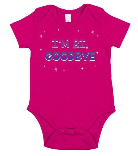 Im Bi Goodbye Bisexual LGBTQ Bi Pride LGBT Short Sleeve Baby One-Piece
