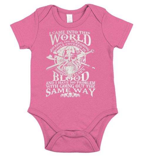 INTO THIS WORLD VIKING ODIN VALHALLA Short Sleeve Baby One-Piece